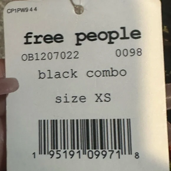 FREE PEOPLE Women’s Tate Black Floral Tie Neck Mini Shift Dress Tunic XS - Picture 10 of 11